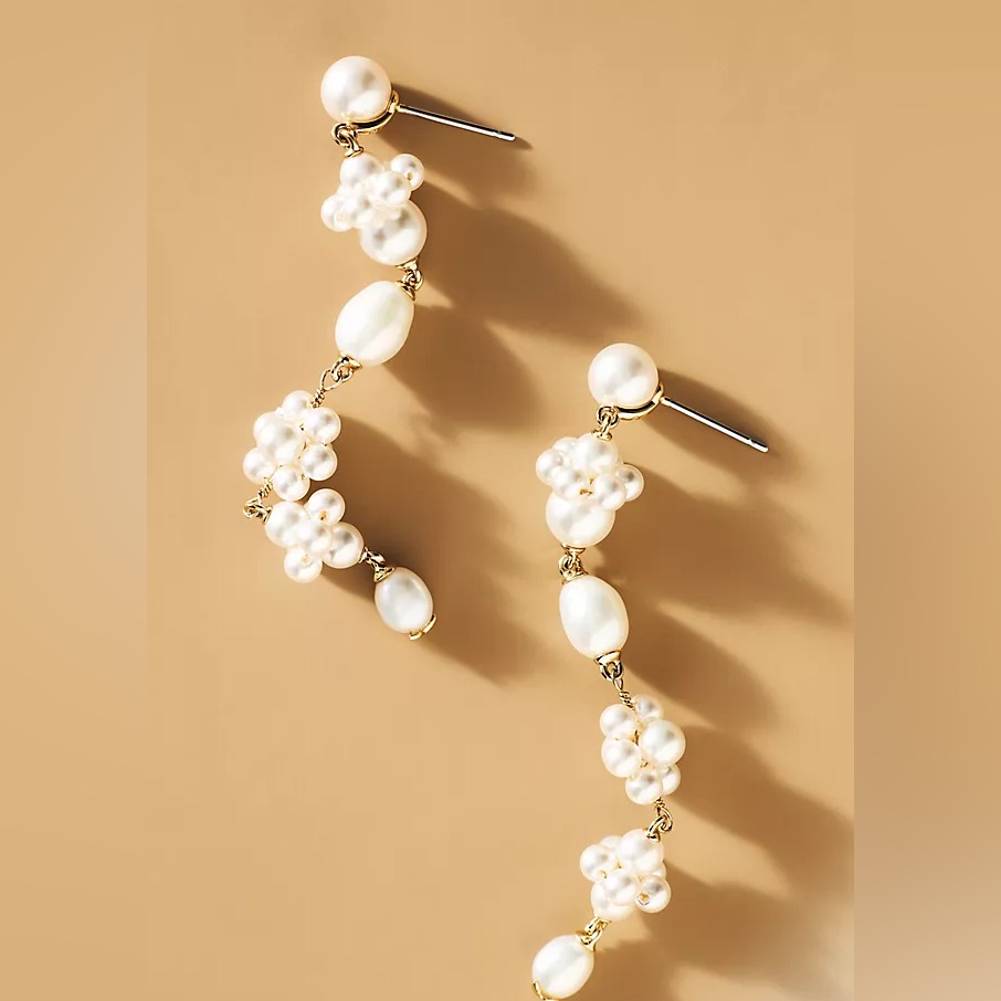 Nadri Pearl Drop Earrings Nwt